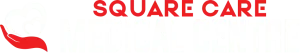 A red and white logo reading "Square Care Medical Centre"